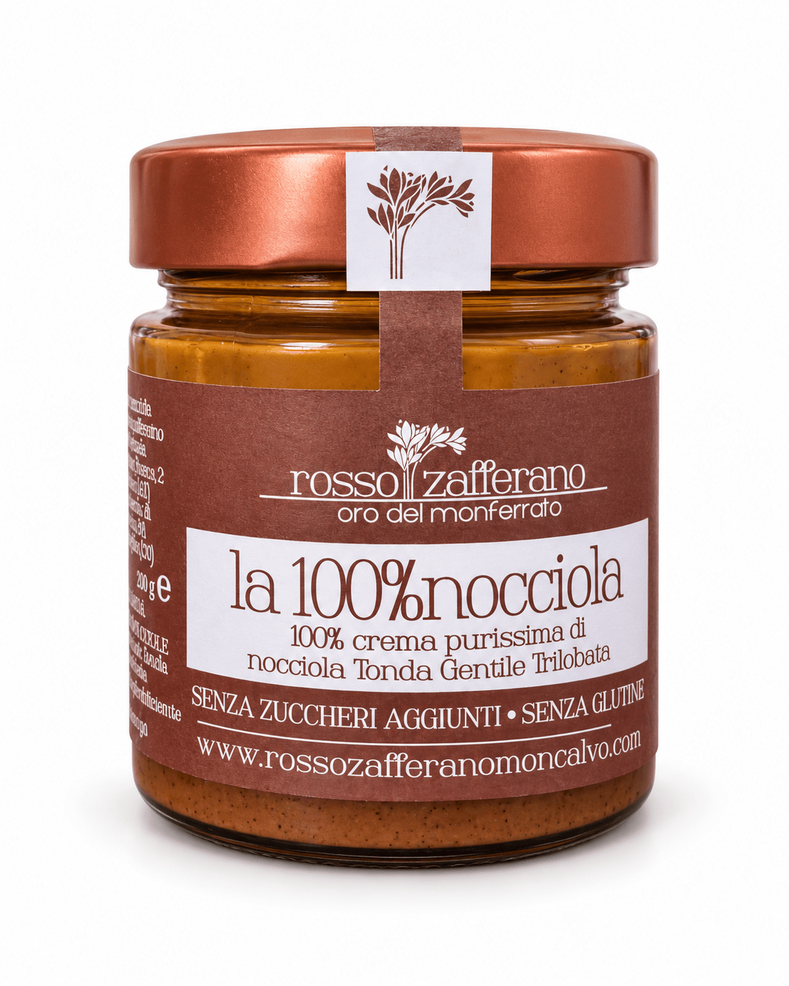 100 % Haselnusscreme – la 100% nocciola (200 g) - Piemons Weinkost