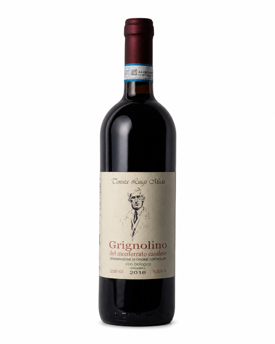 BIO VEGAN Monferrato Grignolino DOC – freigestellte Produktabbildung