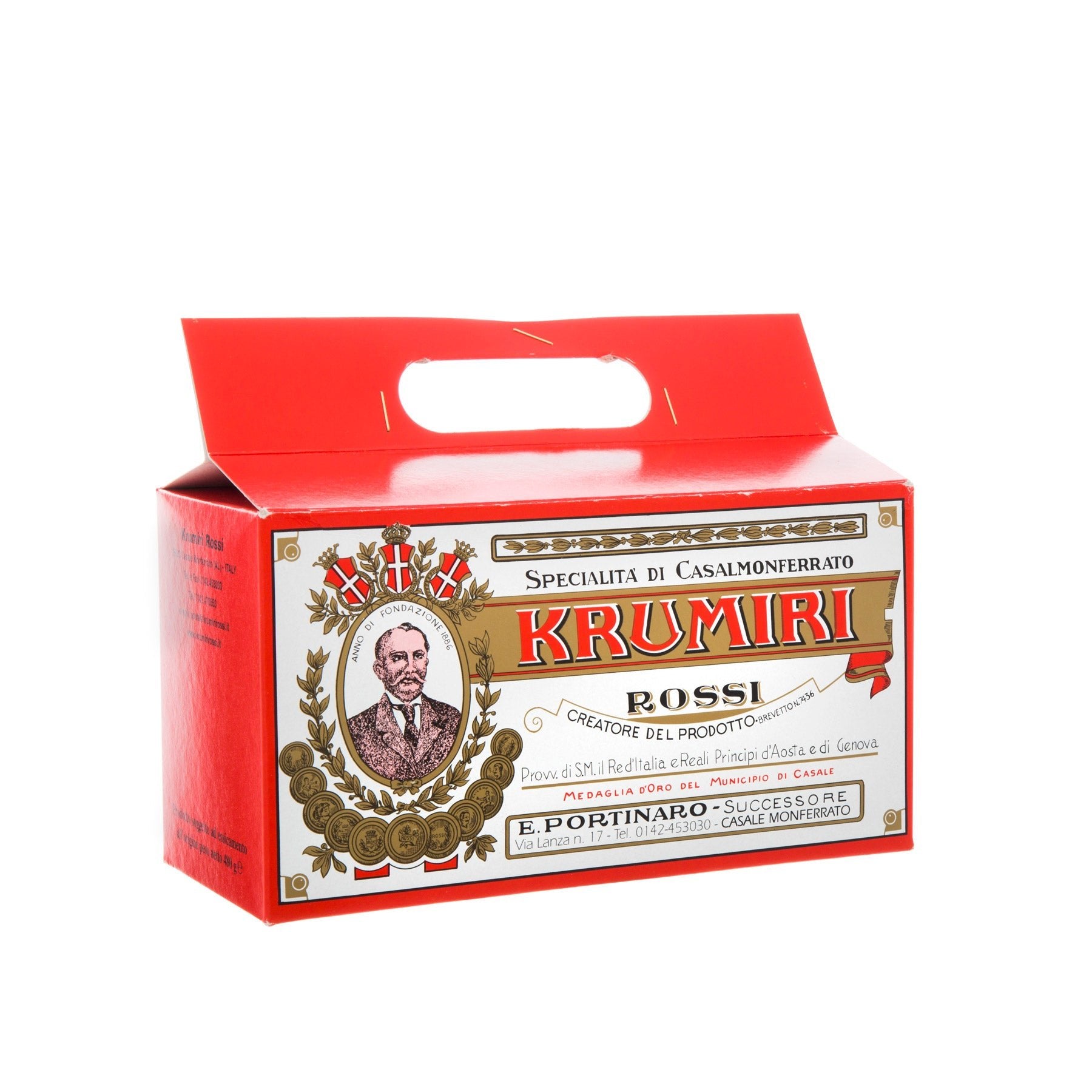 Krumiri Rossi Traditionsgebäck (480g im Karton) - Piemons Weinkost